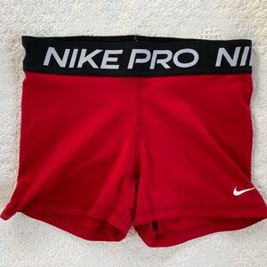 Nike Pro Dry-Fit Red Spandex Women M
